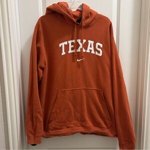 Nike Texas Longhorns Men's Size 2XL Hoodie Sweatshirt Burnt Orange Football Logo